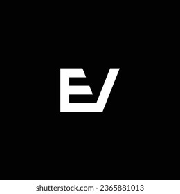 VE or EV abstract outstanding professional business awesome artistic branding company different colors illustration logo