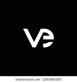 VE or EV abstract outstanding professional business awesome artistic branding company different colors illustration logo