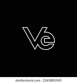 VE or EV abstract outstanding professional business awesome artistic branding company different colors illustration logo