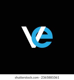 VE or EV abstract outstanding professional business awesome artistic branding company different colors illustration logo