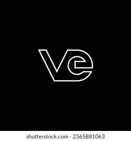 VE or EV abstract outstanding professional business awesome artistic branding company different colors illustration logo
