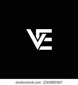 VE or EV abstract outstanding professional business awesome artistic branding company different colors illustration logo