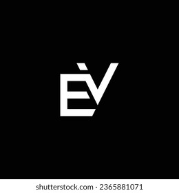 VE or EV abstract outstanding professional business awesome artistic branding company different colors illustration logo