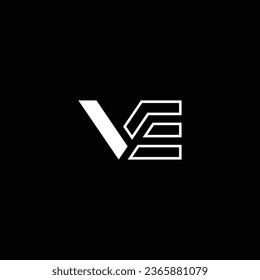 VE or EV abstract outstanding professional business awesome artistic branding company different colors illustration logo