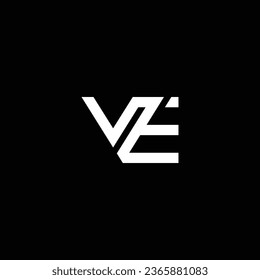 VE or EV abstract outstanding professional business awesome artistic branding company different colors illustration logo