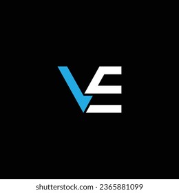 VE or EV abstract outstanding professional business awesome artistic branding company different colors illustration logo