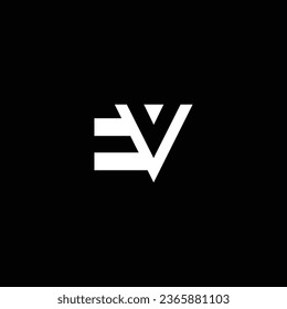 VE or EV abstract outstanding professional business awesome artistic branding company different colors illustration logo