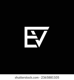 VE or EV abstract outstanding professional business awesome artistic branding company different colors illustration logo