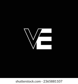 VE or EV abstract outstanding professional business awesome artistic branding company different colors illustration logo