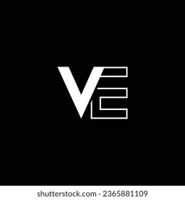 VE or EV abstract outstanding professional business awesome artistic branding company different colors illustration logo