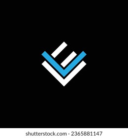 VE or EV abstract outstanding professional business awesome artistic branding company different colors illustration logo