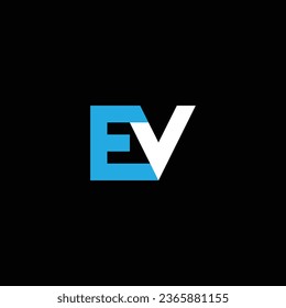 VE or EV abstract outstanding professional business awesome artistic branding company different colors illustration logo