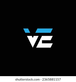 VE or EV abstract outstanding professional business awesome artistic branding company different colors illustration logo