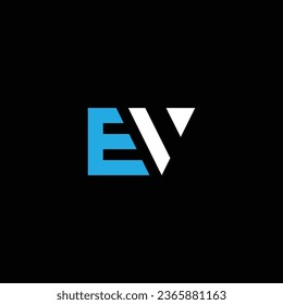 VE or EV abstract outstanding professional business awesome artistic branding company different colors illustration logo