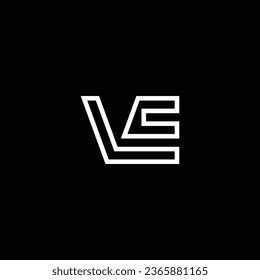 VE or EV abstract outstanding professional business awesome artistic branding company different colors illustration logo