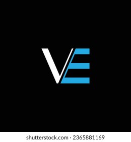 VE or EV abstract outstanding professional business awesome artistic branding company different colors illustration logo