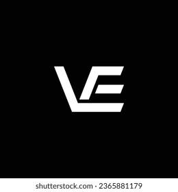 VE or EV abstract outstanding professional business awesome artistic branding company different colors illustration logo