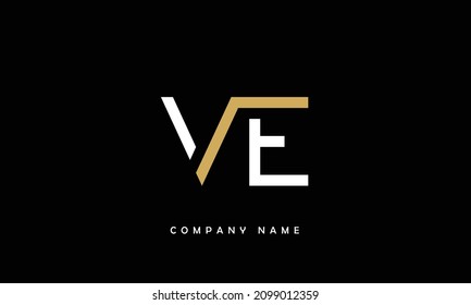 VE, EV Alphabets Letters Logo Monogram