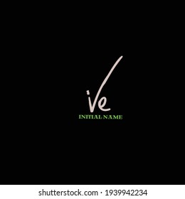 ve handwritten logo for identity