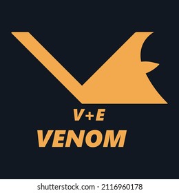 VE HIDDEN LOGO DESIGN  VENOM STYLE