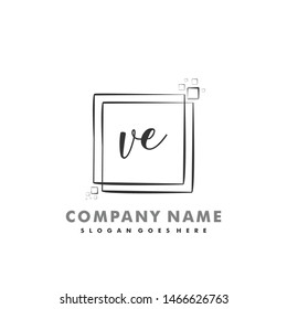 VE Initial beauty monogram logo vector