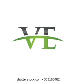 VE initial company green swoosh logo