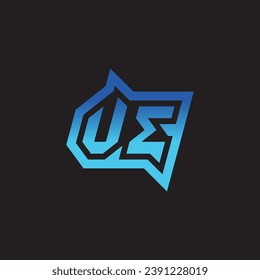 VE initial inspiration logo design esport and gaming clan ideas