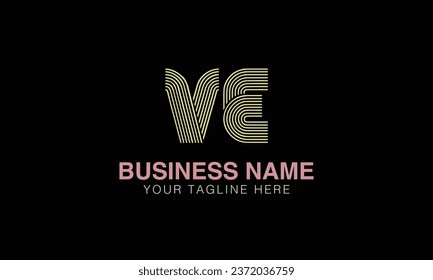 VE initial logo | initial based abstract modern minimal creative logo, vector template image. luxury logotype , real estate homie . typography . initials 