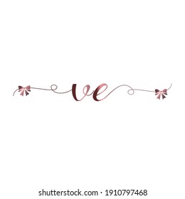 VE Initial Logo Handschrift moderne Luxusmode