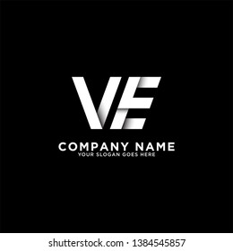 VE initial logo vector, initial brand name, clean and strong company logo design