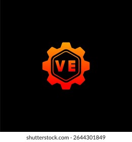 VE Iniciais Tech Logo Vetor Art Ícones e Gráficos