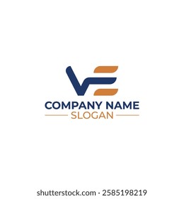 VE Letter Linked Logo for business and company