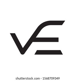 VE letter logo template vector icon design