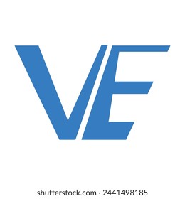 VE letter logo vector illustration design