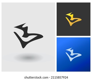 VE Letter shape logo design idea