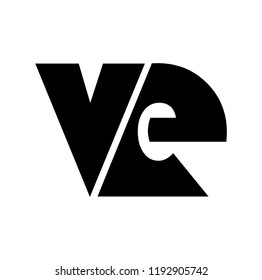 ve letter vector logo