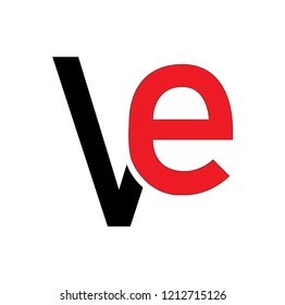ve letter vector logo