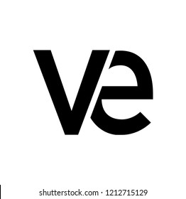 ve letter vector logo