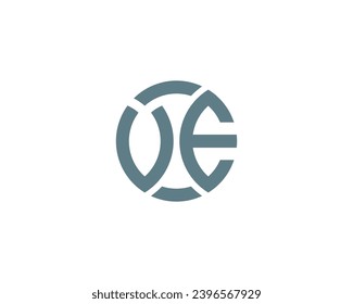 VE logo design vector template