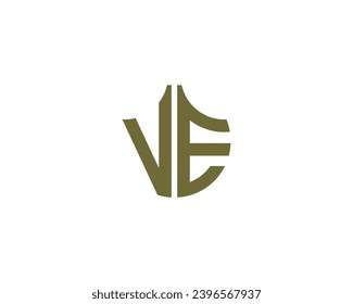 VE logo design vector template