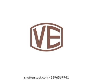 VE logo design vector template