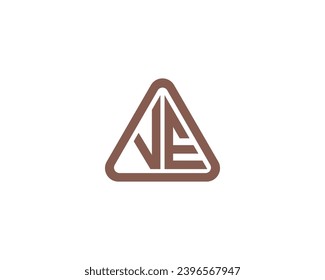 VE logo design vector template