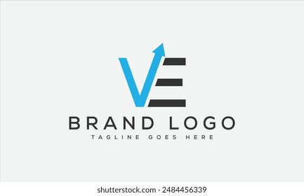 VE logo design vector template design for brand