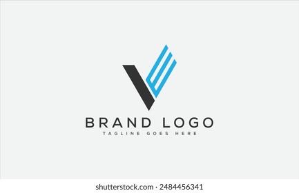 VE logo design vector template design for brand