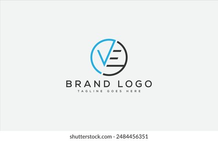 VE logo design vector template design for brand