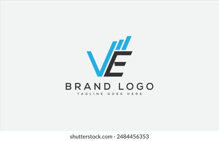 VE logo design vector template design for brand