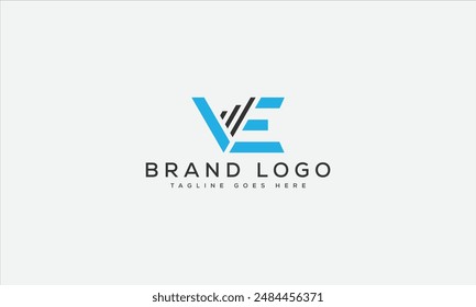 VE logo design vector template design for brand