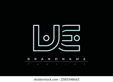 VE Technology Letter Logo Template. This tech letter logo is a graphic mark that uses letters to represent a technology company.