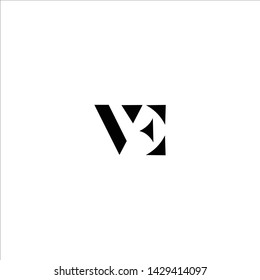 VE V E Letter Logo Design Modern