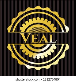Veal golden badge or emblem